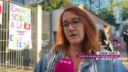 Une famille avec deux enfants, à la rue à Saint-Etienne