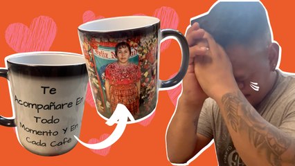 El Marido Llora Cuando Una Taza Caliente Revela Una Foto De Su Difunta Madre