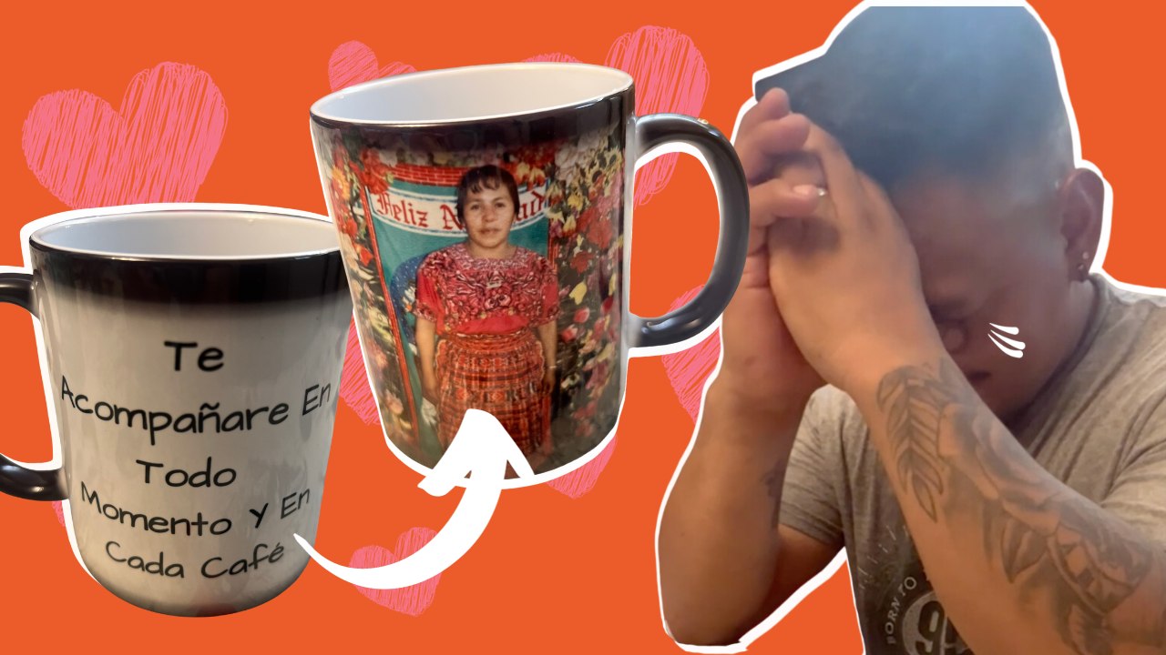 El Marido Llora Cuando Una Taza Caliente Revela Una Foto De Su Difunta Madre