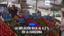 Zona euro: la inflación cae al 4,3% interanual en septiembre (Eurostat)