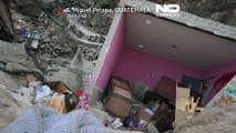 Guatemala, case crollate a causa delle forti piogge a San Miguel Petapa