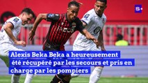 A8: le joueur de Nice Alexis Beka Beka.menace de se jeter dans le vide