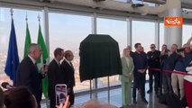 Salvini e Barbara Berlusconi inaugurano belvedere di Palazzo Lombardia dedicato a Silvio Berlusconi