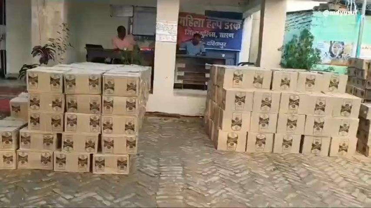 छपरा: भारी मात्रा में शराब के साथ एक ट्रक और पिकअप जब्त, दो तस्कर गिरफ्तार