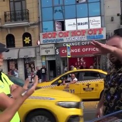 Taksim trafik cezası tartışması