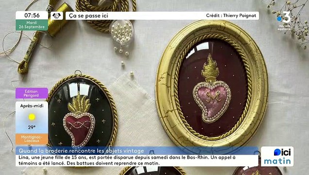 Thierry Poignat, artisan créateur d'objets décoratifs brodés