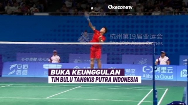 Highlights Bulu Tangkis Beregu Putra Asian Games 2023 : Anthony Ginting Menang, Indonesia 1-0 Korea Selatan