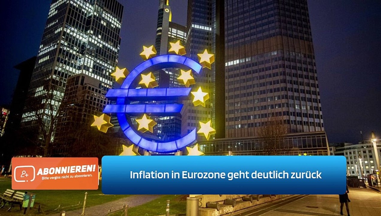 Inflation in Eurozone geht deutlich zurück