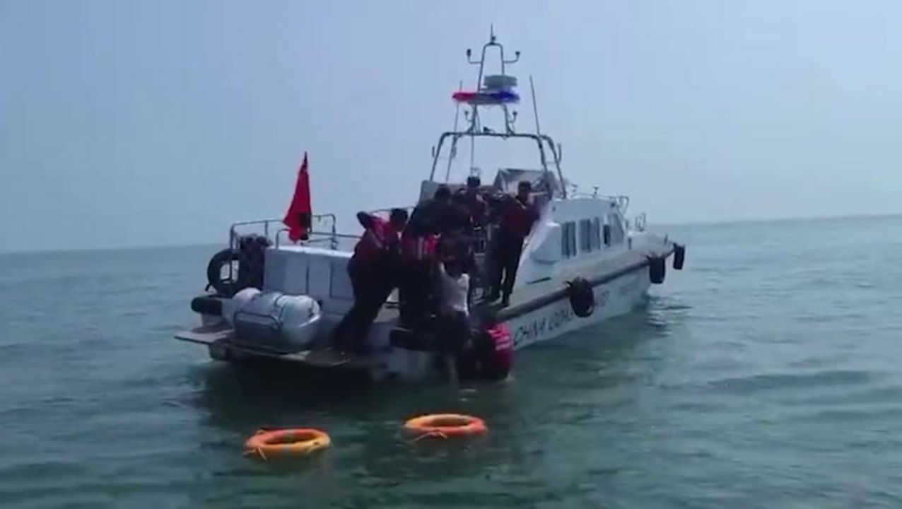 ‘Drunk’ man who fell into sea and was adrift for three hours saved by rescue crews