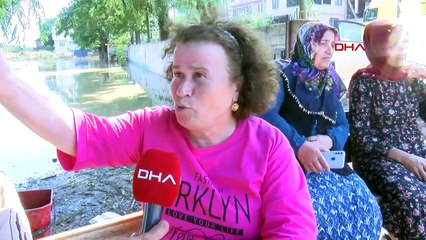 Das Dorf İçmeler in Düzce steht unter Wasser; Die Region wurde mit einer Drohne beobachtet