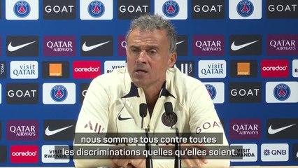 PSG - Après les chants homophobes, Luis Enrique condamne “toutes les discriminations”
