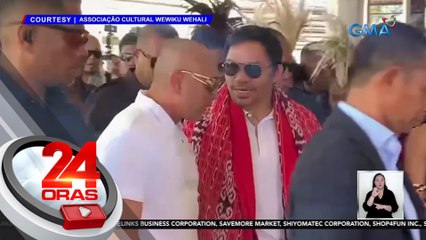 Manny Pacquiao, kinumpirmang nakita niya si Ex-Rep. Teves sa Timor Leste pero iba ang pakay | 24 Oras