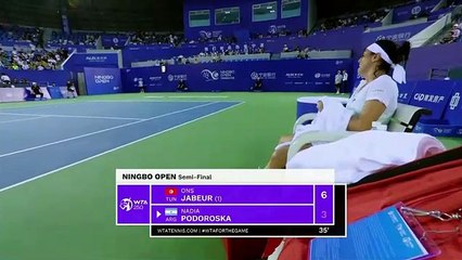Nadia Podoroska no pudo con Jabeur y quedó eliminada en China