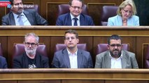 Eduard Pujol, de Junts, se equivoca durante la votación en la investidura de Feijóo