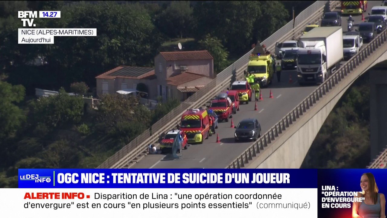 Nice: le joueur de l'OGC Nice qui menaçait de se suicider en sautant du viaduc de Magnan est désormais "sain et sauf"