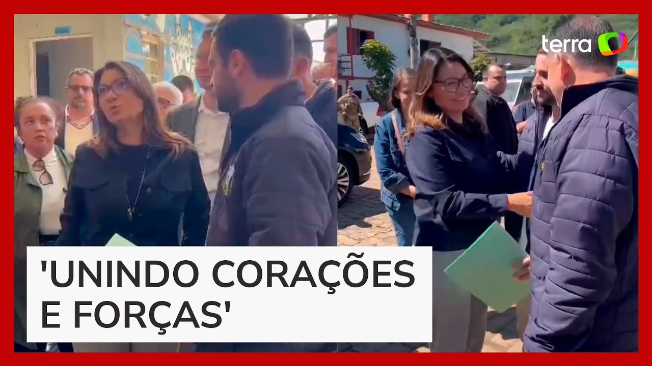 Janja visita cidades atingidas pelas chuvas no Rio Grande do Sul: 'Seguiremos caminhando juntos'