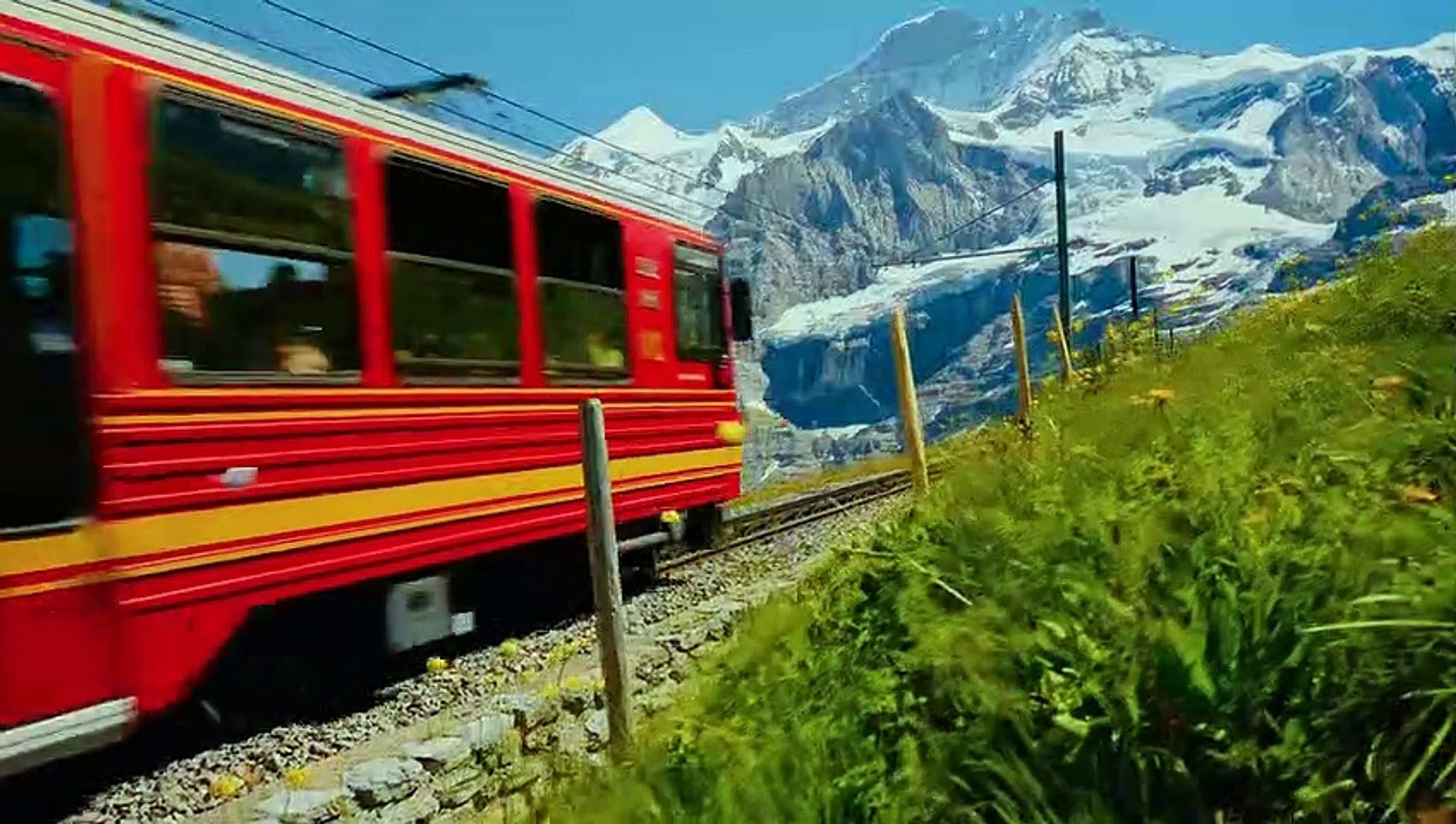 Train travel video