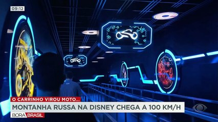 Montanha-russa na Disney alcança quase 100 km/h
