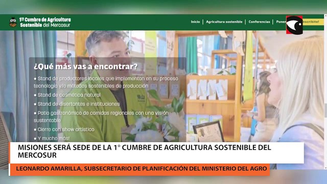 Leonardo Amarilla dijo hoy tenemos 3600 hectáreas de producción orgánica