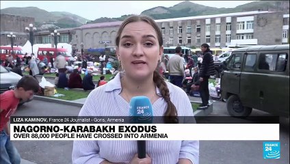 Refugees continue to pour into Armernia as more than 70% of Nagorno-Karabakh's population flees