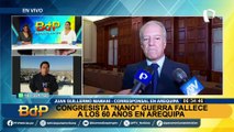 Hernando Guerra García fallece en Arequipa: necropsia se realizará a las 8 de la mañana