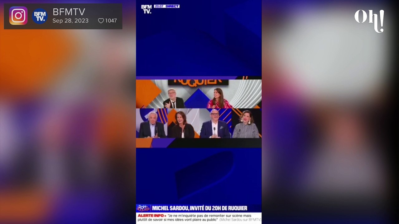 Michel Sardou "déteste le féminisme" et l'époque actuelle, son gros coup de gueule chez Laurent Ruquier