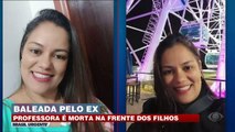 Mulher é vítima de ex-marido e filhos presenciam tudo