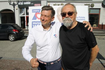Konferencja posła KO Mariusza Witczaka w Krotoszynie