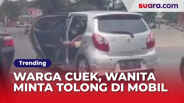 Viral Wanita Teriak-teriak Minta Tolong dari Dalam Mobil
