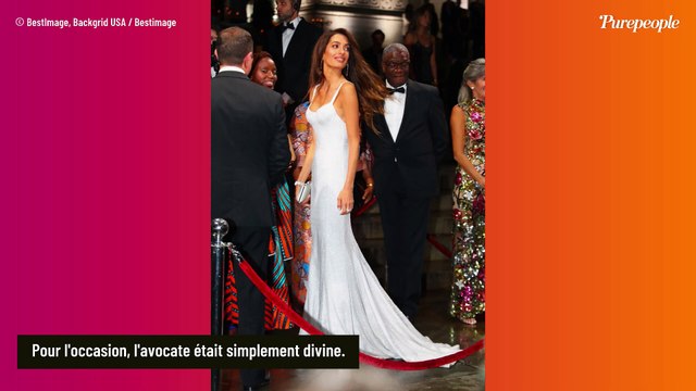Amal Clooney sculpturale au bras de George, une top model de 49 ans ose un look très transparent