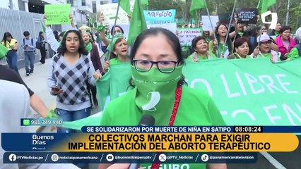 Aborto terapéutico: marchan en memoria de niña que murió por complicaciones de parto en Satipo