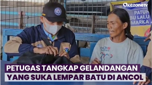Petugas P3S Tangkap Gelandangan Asal Cianjur?yang Kerap Lempar Batu ke Pengendara