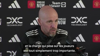 Man. United - Ten Hag se plaint de la surcharge des matches
