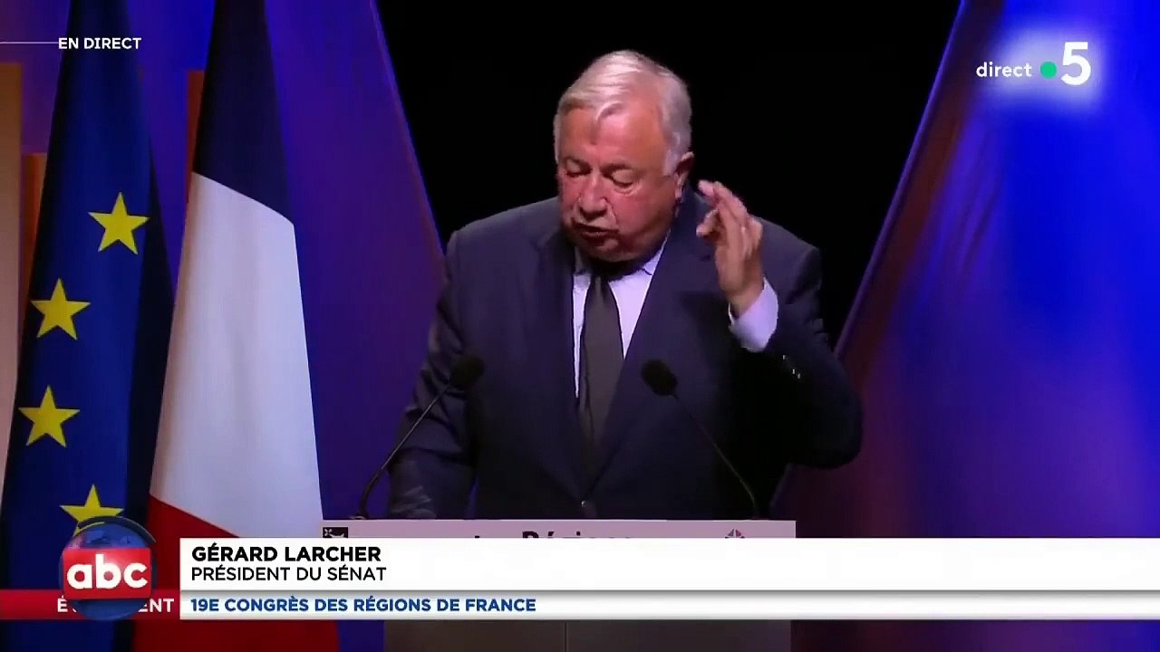 Gérard Larcher au congrès des régions 28.09.23