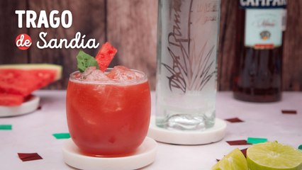 Prepara este trago de sandía con tequila ¡En menos de 5 minutos!