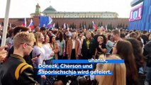 Moskau feiert Annexion von Luhansk, Donezk, Cherson und Saporischschja