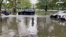 New York sotto piogge torrenziali, strade allagate e disagi