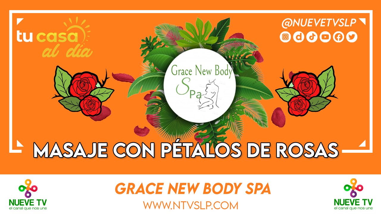 Masaje con pétalos de rosas