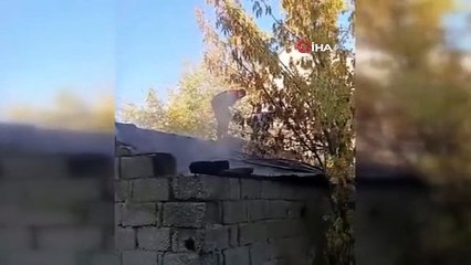 Un incendie s'est déclaré dans la cave d'une maison à Ağrı