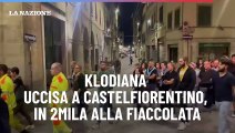 Klodiana uccisa a Castelfiorentino, in 2mila alla fiaccolata