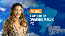 Previsão Brasil - Temporais em diferentes áreas do país