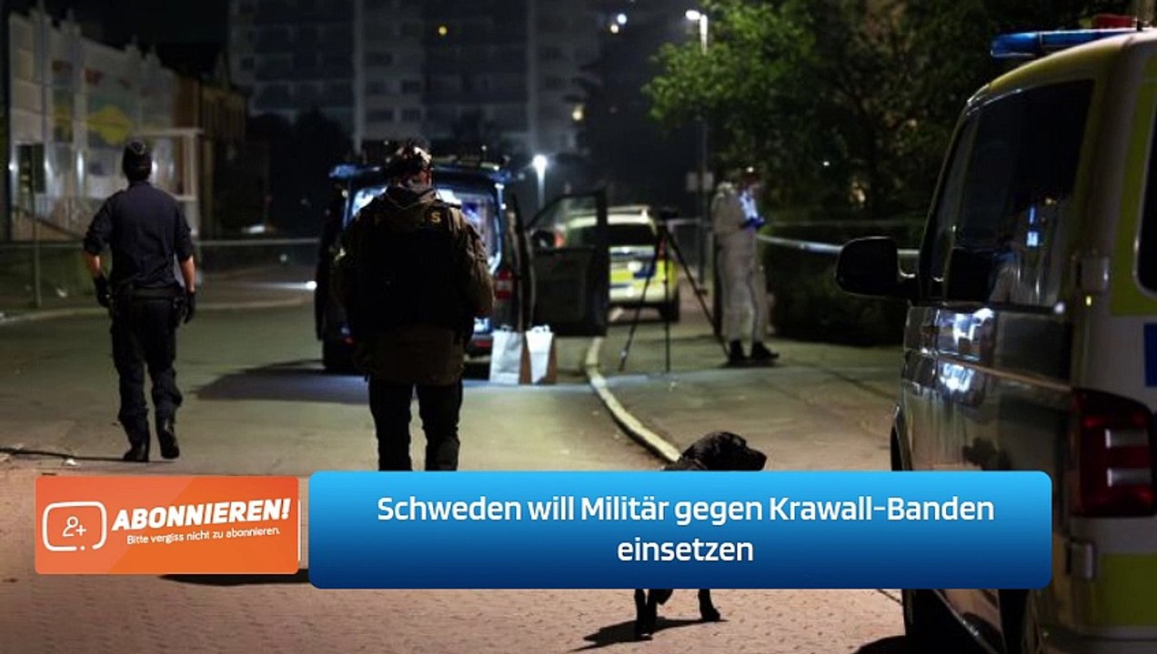 Schweden will Militär gegen Krawall-Banden einsetzen