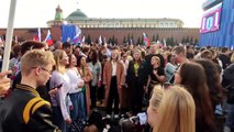 A Moscou, un concert pour l'anniversaire de l'annexion revendiquée de régions ukrainiennes