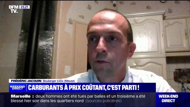 On a fermé deux jours par semaine à la place d'un : Frédéric Jacquin, boulanger dans la Meuse, qui livre une vingtaine de villages alentour, voit son activité affectée par la hausse des prix du carburant