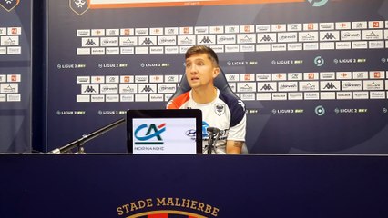 Mathias Autret en conférence d'avant-match