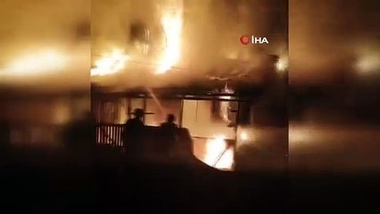 Bolu'da Tek Katlı Ev Alev Alev Yandı
