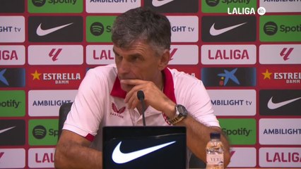 Rueda de prensa de Mendilibar, FC Barcelona vs. Sevilla