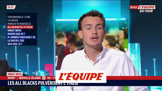 La Nouvelle-Zélande pulvérise l'Italie - Rugby - CM