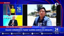 Falleció Hernando Guerra García tras sufrir descompensación en Arequipa