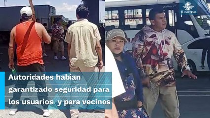 Con palos y armas de fuego comerciantes y vecinos se enfrentan en estación del Tren Interurbano